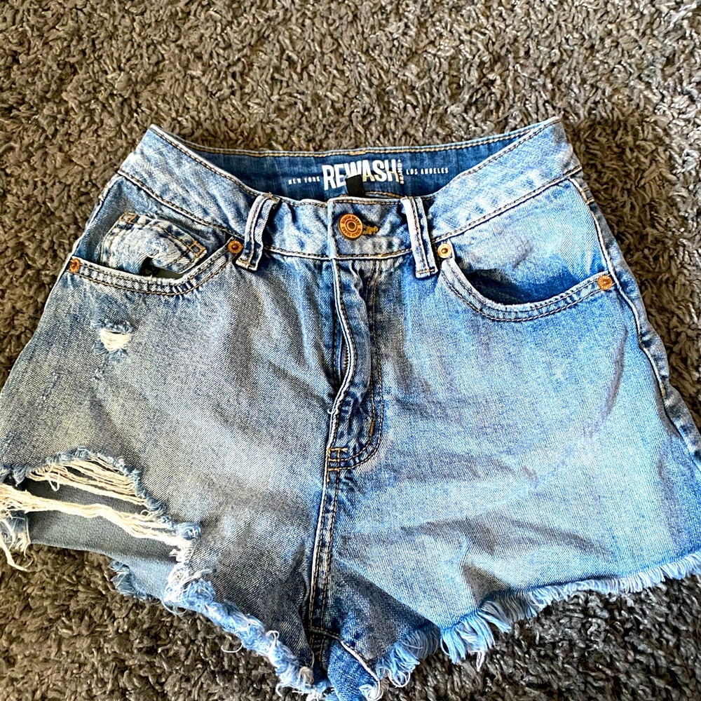Denim shorts